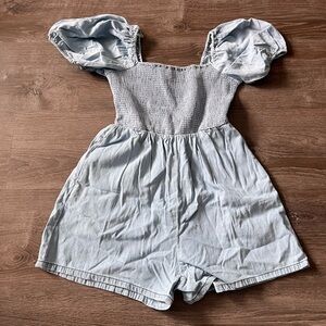 Denim Romper